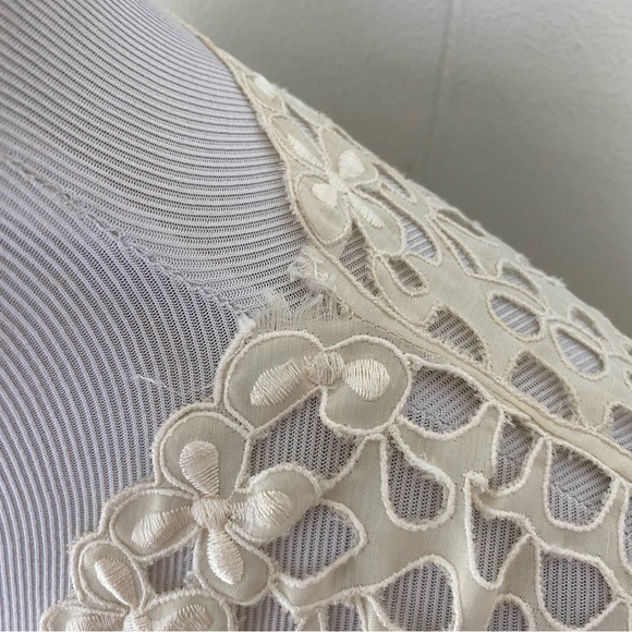 Flair Vintage Floral Lace Sheer Cardigan Cover Up Duster Jacket Elegant Sz M * - Picture 5 of 15